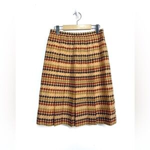 Vintage 60s Hudson’s Bay Company Houndstooth Pleated Skirt